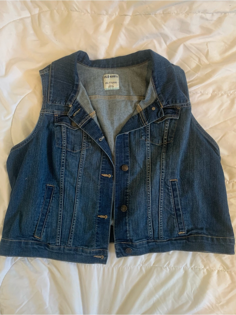 Women’s Jean Jacket Vest Medium Wash